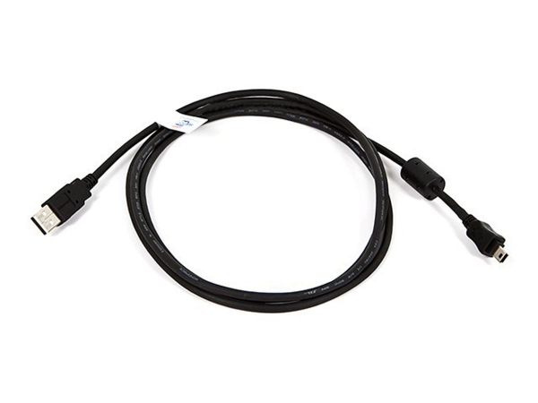 USB 2.0 A Male to Mini-B 5pin Cable - Black - 6ft - Ferrite Core