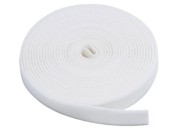 Picture of Monoprice 5829 Fastening Tape 0.75 in. Hook & Loop Fastening Tape 5 yard-roll - White