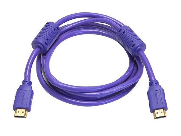 High Speed HDMI Cable - Purple - 5 ft. - 10.2Gbps Data Throughput