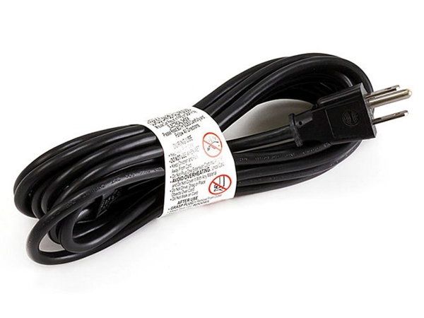Picture of Monoprice 7690 18AWG Grounded AC Power Cord NEMA 5-15P To IEC 60320 C5 - 15 ft. Black