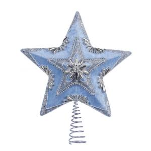 Picture of Kurt S. Adler S4331 13.5 in. Pale Blue and Silver Star Treetop