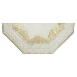 52 in. Ivory Treeskirt with Quilted Border
