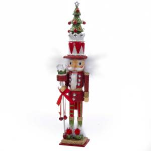 15 in. Hollywood Red and Green Tree Hat Nutracker