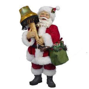 10 in. Leg Lamp Fabriche Santa with Light