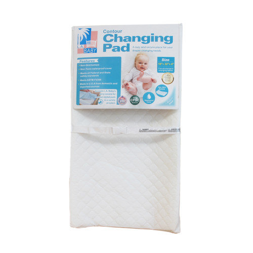Picture of L A Baby P-3488-32QP 32 in. Contour Changing Pad-White