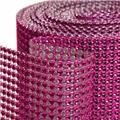Koyal Wholesale 402044 Diamond Rhinestone Ribbon Wrap Roll - Fuchsia Koyal Wholesale 402044 Diamond Rhinestone Ribbon Wrap Roll - Fuchsia