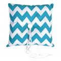 Koyal Wholesale 424444 Chevron Ring Pillow, Diamond Blue Koyal Wholesale 424444 Chevron Ring Pillow, Diamond Blue