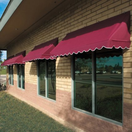 IDM Worldwide Sunsational Traditional Awning Burgundy 8 ft.