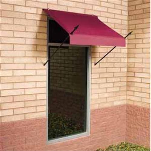 IDM Worldwide Modern Designer Awning Burgundy 4 ft.