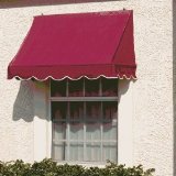 IDM Worldwide Sunsational Replacement Awning Cover - Burgundy - 4 ft. - Durable Fabric