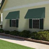 IDM Worldwide 3020830 Replacement Cover for Classic Awning - Forest Green, 4 ft.