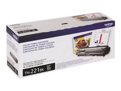 Brother TN221BK Toner Cartridge, Black