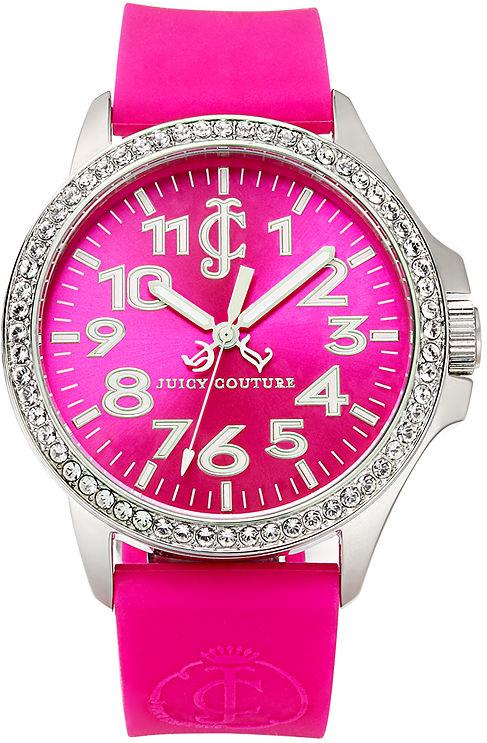 Picture of 1900965 Juicy Couture Jetsetter Hot Pink Silicone Ladies Watch