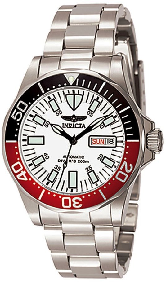 7044  Stainless Steel Pro Diver Automatic Mens Watch