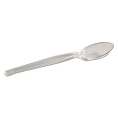 Picture of DXETH017 Plastic Cutlery Heavyweight Teaspoon - Crystal Clear- 6 in.