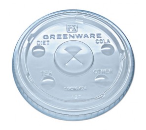 Picture of FABLGC1624 Cold Drink Lids X-Slot- Clear