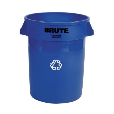 RCP264307BLUCT 44 gal. Vented Recycling Waste Container- Blue