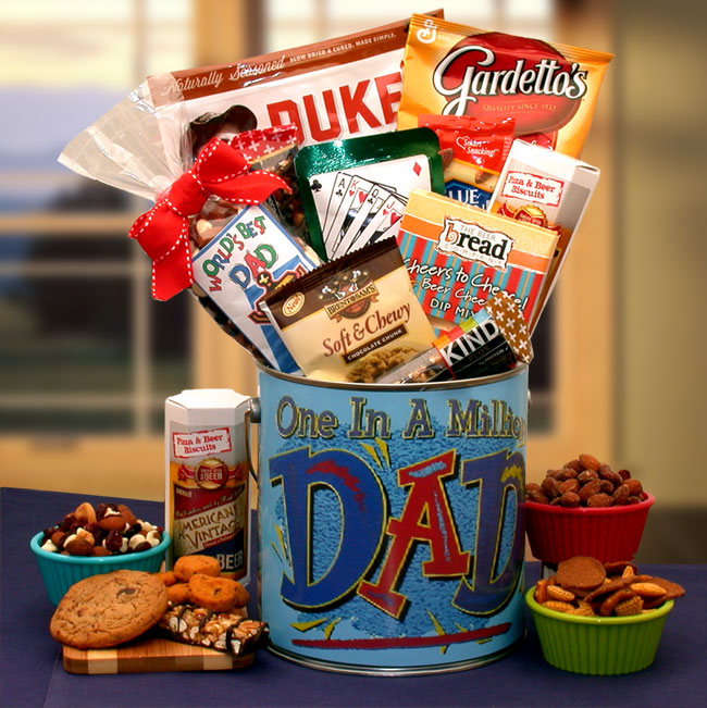 Picture of Gift Basket Drop Shipping 851992 You Are One In A Million Dad Premium Snacks & Nuts Gift Pail