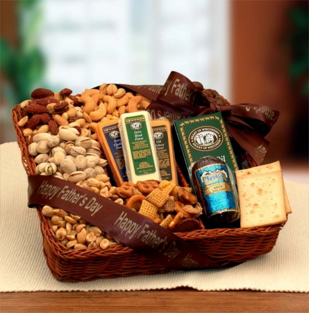 Picture of Gift Basket Drop Shipping 852112 Happy Fathers Day Sweet N Savory Tray