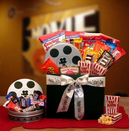Picture of Gift Basket Drop Shipping 852132 Fathers Day Movie Fest Gift Box With 10.00 Red Box Card