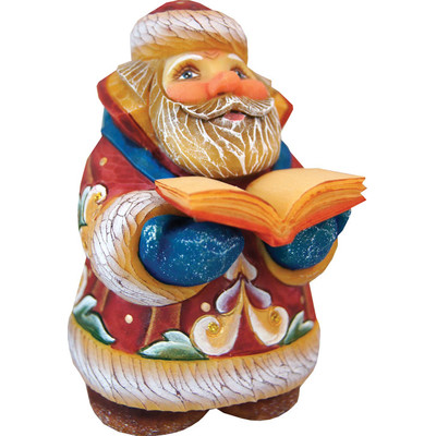 GDeBrekht 517655 Mini Schoolar Santa Figurine- 4 in.