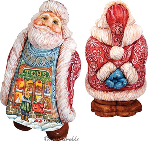 Picture of GDeBrekht 534512 Illustrated Santa With Toy Scene