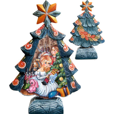 GDeBrekht 588053 Nutcracker Tree Figurine- Small