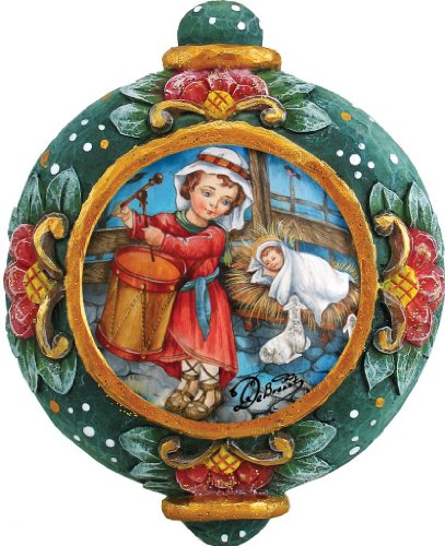 GDeBrekht 6102413 Drummer Boy Scenic Ornament- 3.5 in.