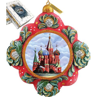 GDeBrekht  Saint Basil Illustrated Cathedral Scenic Ornament - 3.5 in.