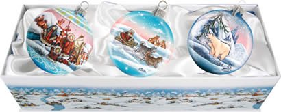 GDeBrekht 73420-B3 Set Of 3 Arctic Ornaments