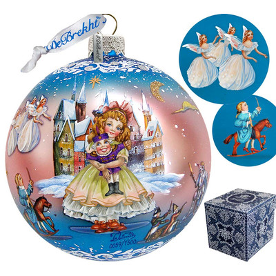 GDeBrekht 73854 5.5 in. Limited Edition Nutcracker Fairytale Glass Ball Ornament -  G. DeBrekht Artistic Studio