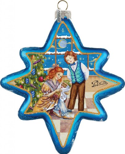 GDeBrekht 755-002 Nutcracker North Star Glass Ornament -  G. DeBrekht Artistic Studio