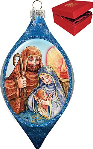 GDeBrekht 757021 Nativity Glass Ornament Drop