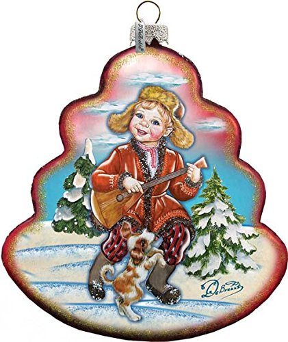 GDeBrekht Dancing Boy Tree Glass Ornament