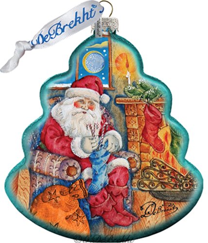 GDeBrekht Night Before Christmas Tree Glass Ornament