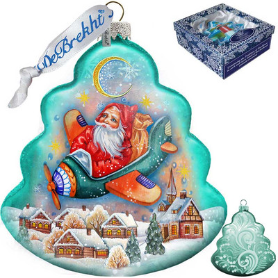 GDeBrekht 762017 Christmas Aviator Glass Ornament