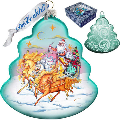 GDeBrekht  Troika Tree Glass Ornament