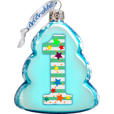 GDeBrekht 770001 No. 1 Mini Glass Ornament