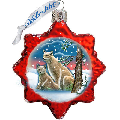 GDeBrekht 771026 Polar Bears Glass Ornament