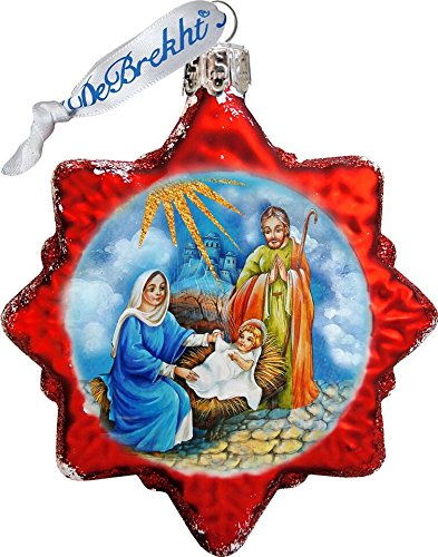 GDeBrekht Nativity Glass Ornament