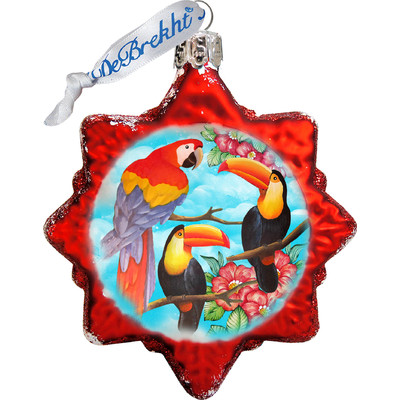 GDeBrekht 775483 Amazon Birds Glass Ornament