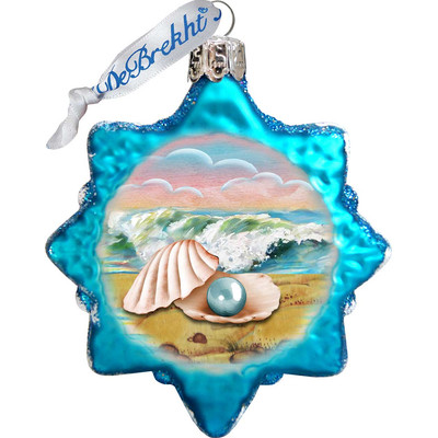 GDeBrekht 775485 Pearl Shell Glass Ornament