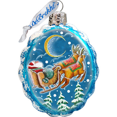 GDeBrekht  Up Up And Away Glass Ornament