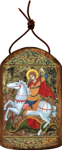 GDeBrekht Inspirational Icon Saint George Wooden Ornament