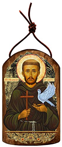GDeBrekht Inspirational Icon Saint Francis Wooden Ornament