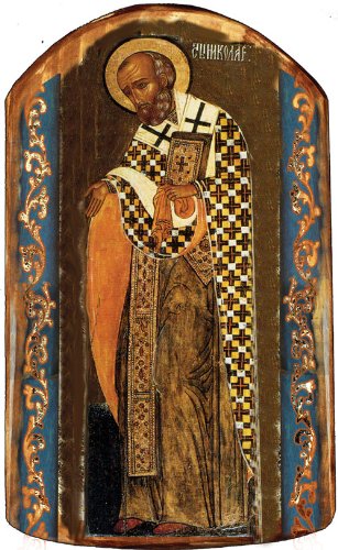 GDeBrekht 87033 Inspirational Icon Saint Nick Wooden Ornament