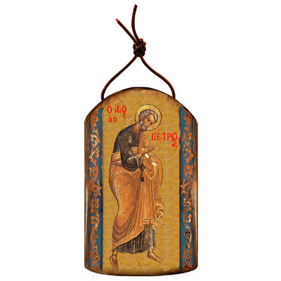 GDeBrekht  Inspirational Icon Saint Peter Wooden Ornament