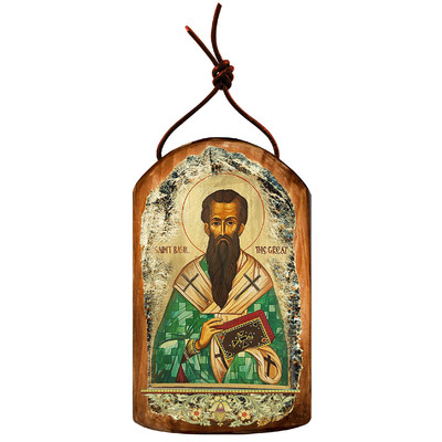 GDeBrekht 87053 Inspirational Icon Saint Basil Wooden Ornament