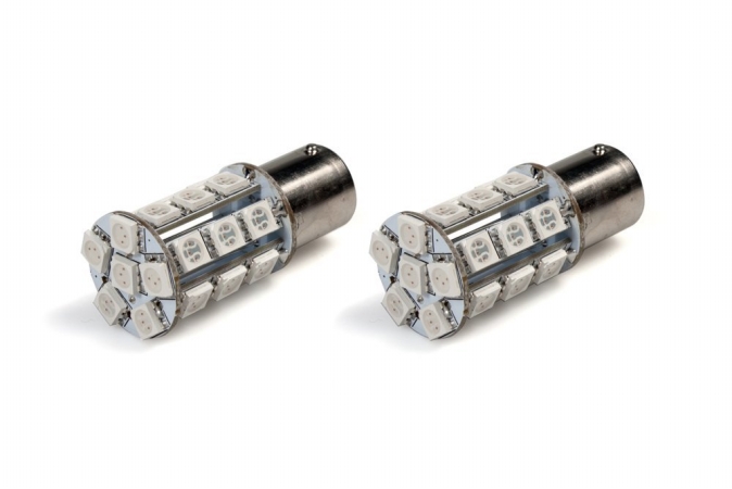 1156 SMD LED Brake & Tail Light Bulb - Amber