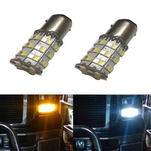 3157-SMD-60D-W-A 3157 SMD-60W LED Light Bulbs - White & Amber